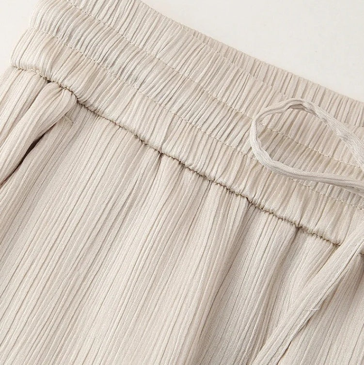Ensemble Blazer à Volants et Pantalon Décontracté