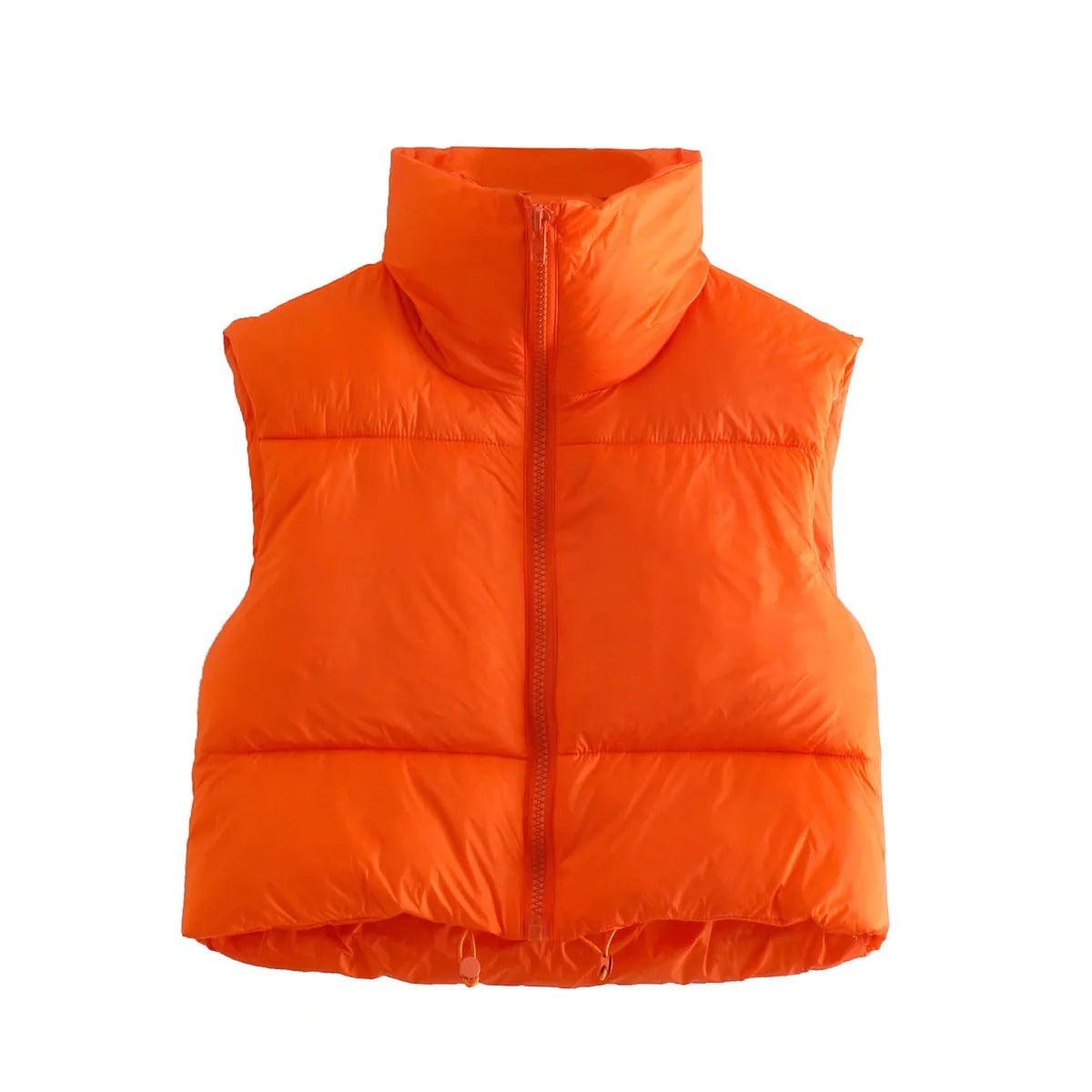 Gilet Hiver à Col Montant et Fermeture Éclair