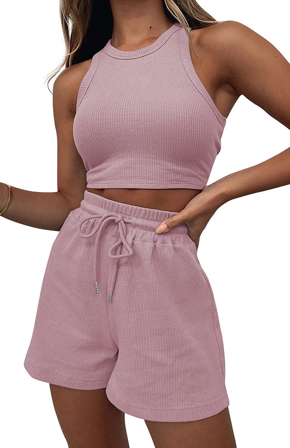 Ensemble Débardeur Texturé et Short Décontracté