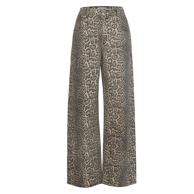 Jean Vintage Imprimé Léopard