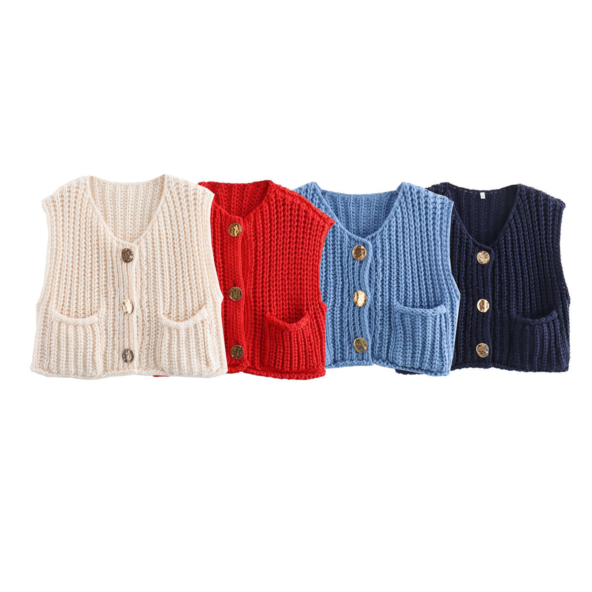 Cardigan Décontracté Tricoté et Oversize