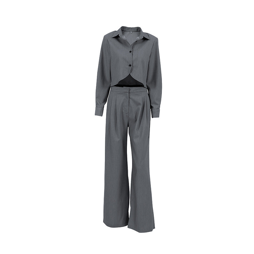 Ensemble Tailleur Moderne à Pantalon Large