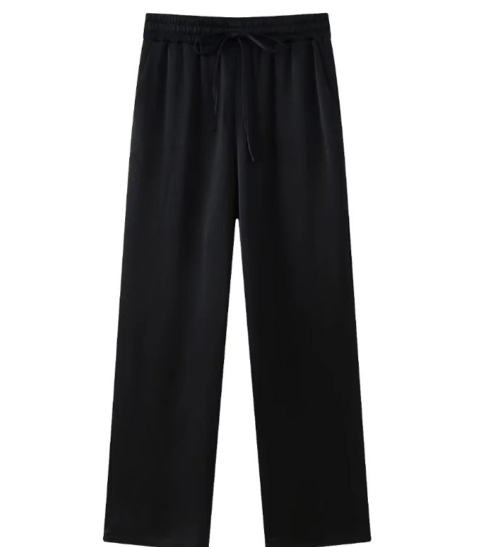 Ensemble Blazer à Volants et Pantalon Décontracté