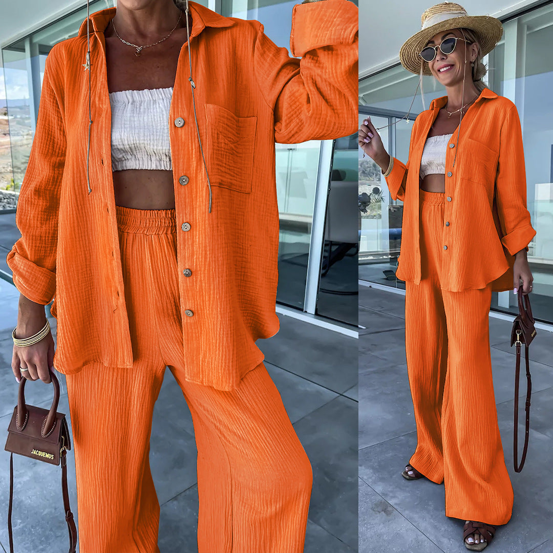 Ensemble Manches Longues et Pantalon Droit