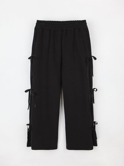 Pantalon ample à nœuds latéraux style urbain