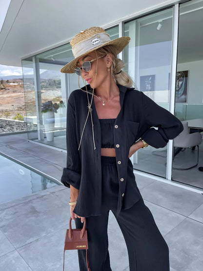 Ensemble Manches Longues et Pantalon Droit
