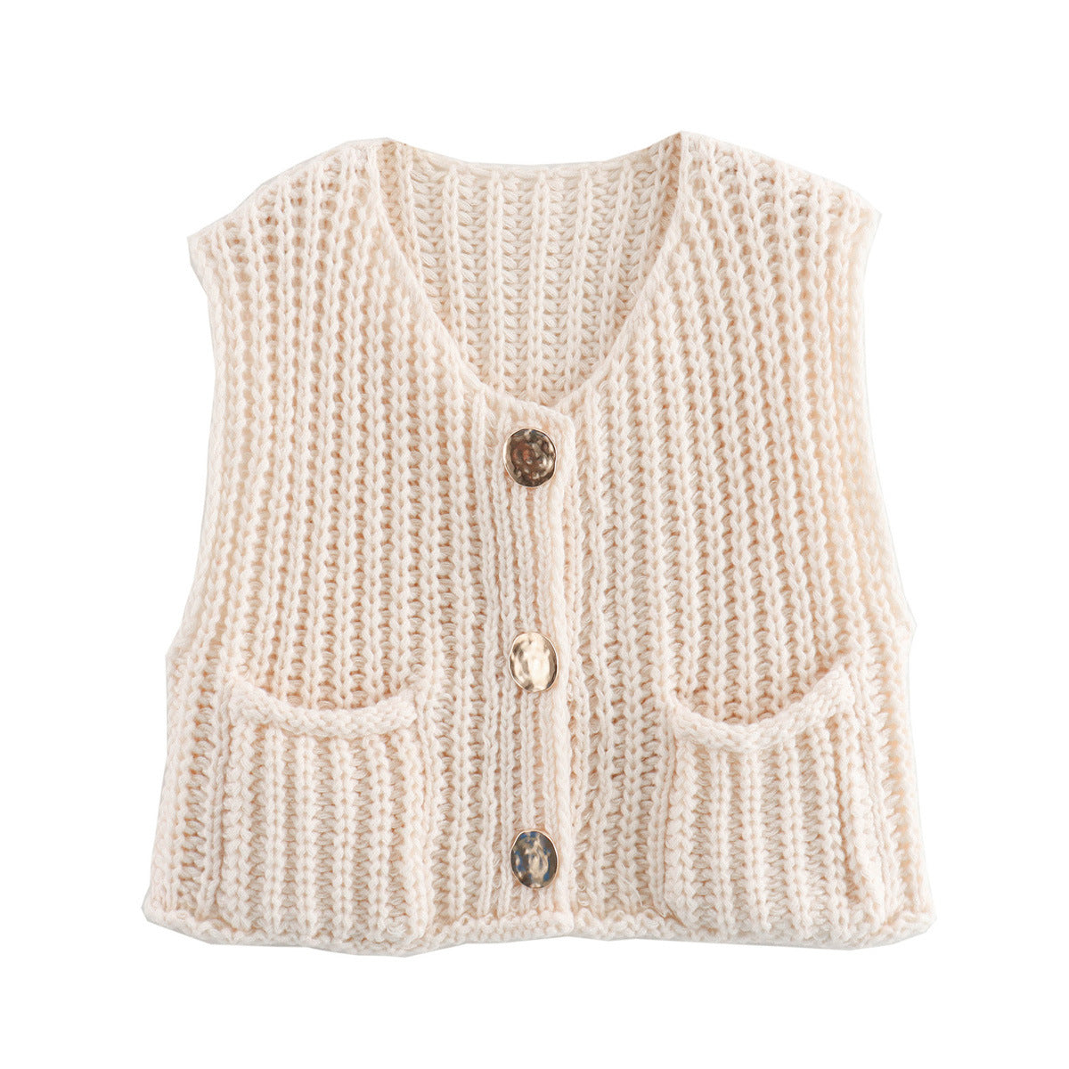 Cardigan Décontracté Tricoté et Oversize