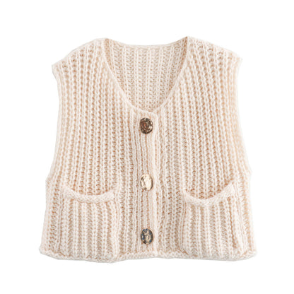 Cardigan Décontracté Tricoté et Oversize