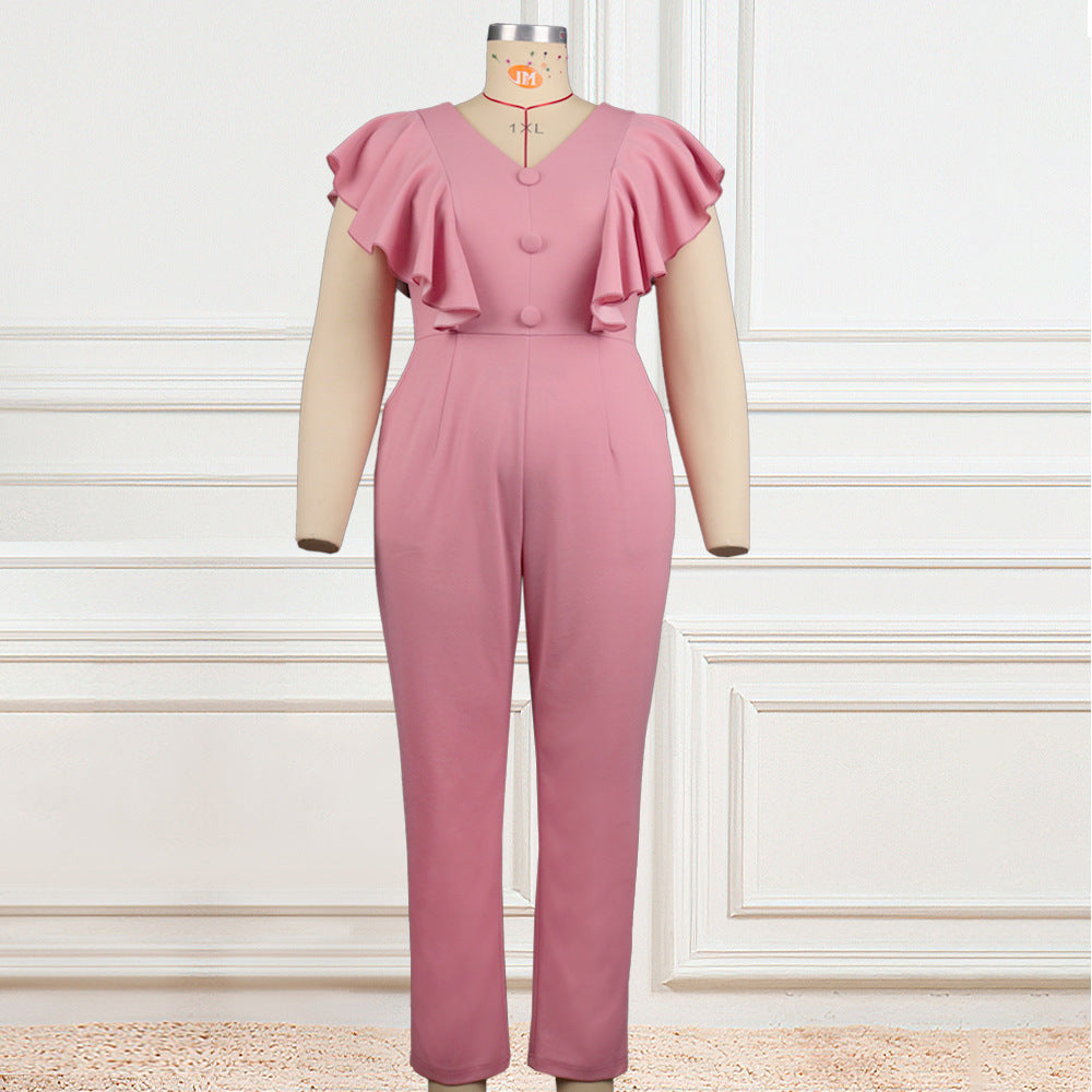 ensemble sans manches à boutons décoratifs