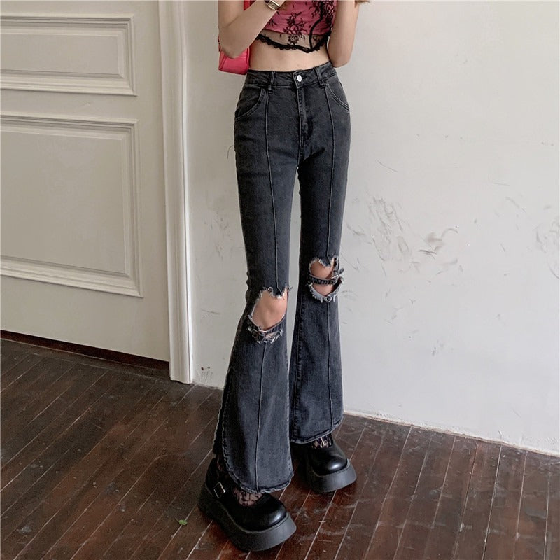 Jeans Déchirés Femme