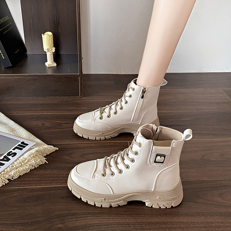bottines montantes semelle épaisse style british
