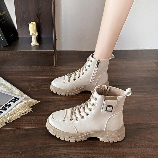 bottines montantes semelle épaisse style british