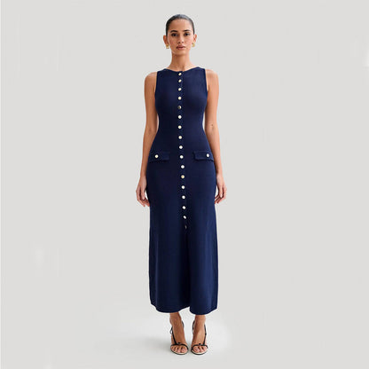 Robe Longue Sans Manches Élégante