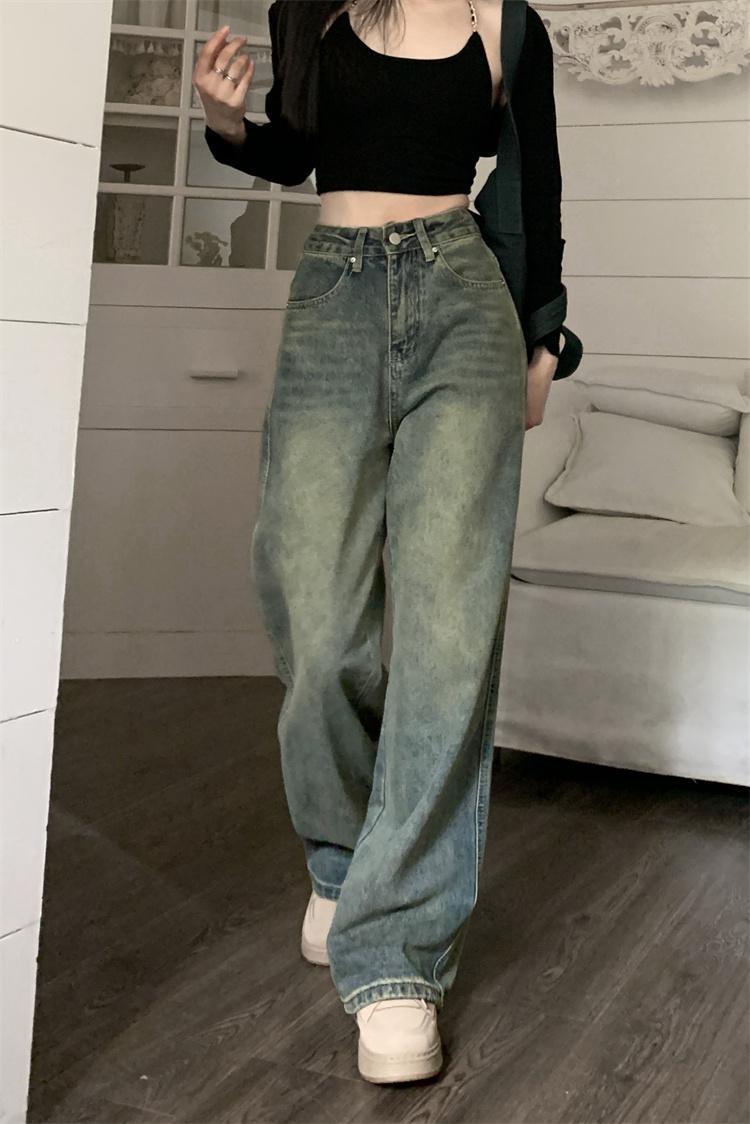 Jean Large Délavé Rétro