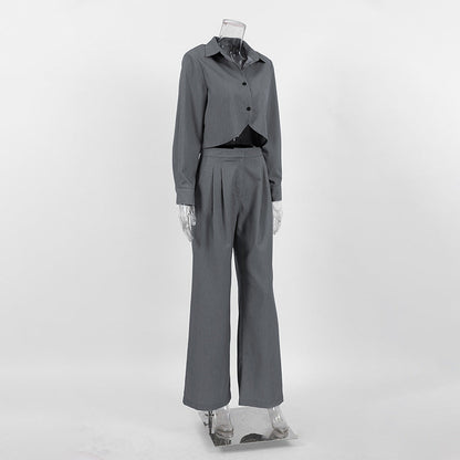 Ensemble Tailleur Moderne à Pantalon Large