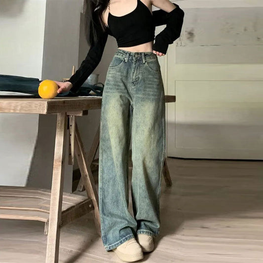 Jean Large Délavé Rétro