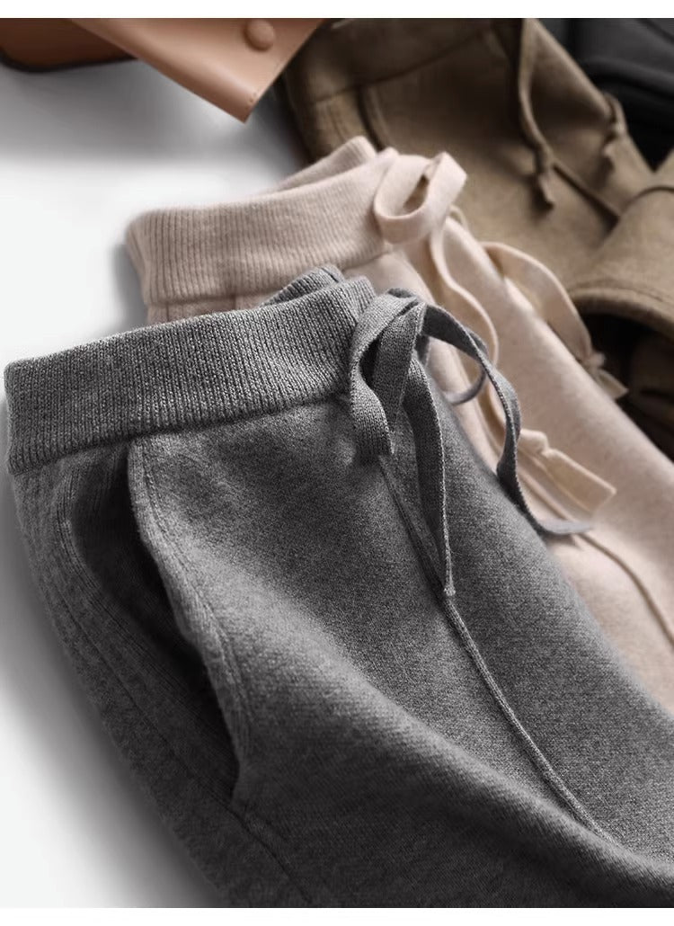 Pantalon Court Tricoté Femme