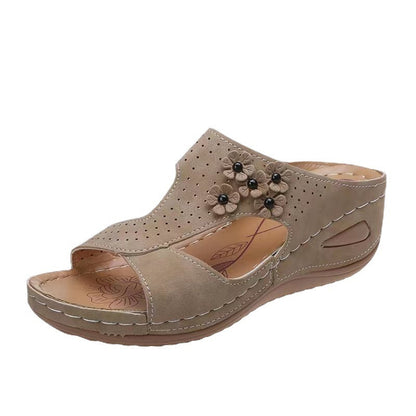 Sandales ouvertes à perforations