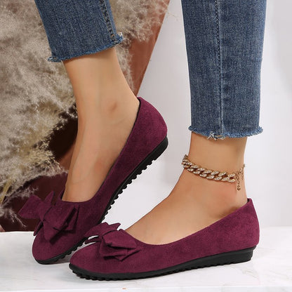 ballerines plates à nœud élégant