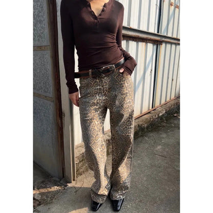 Jean Vintage Imprimé Léopard