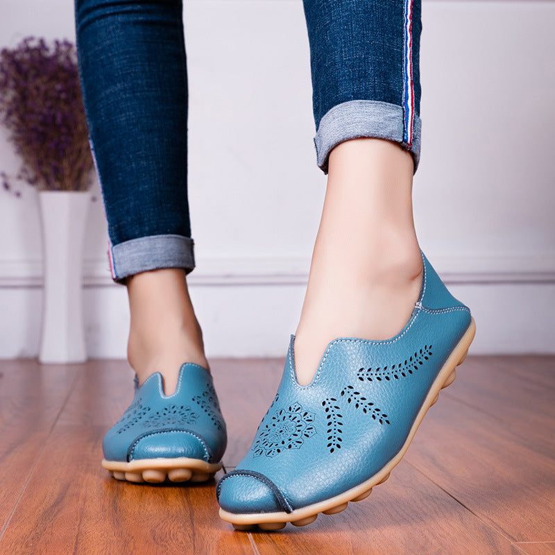 mocassins ajourés confort pour femme