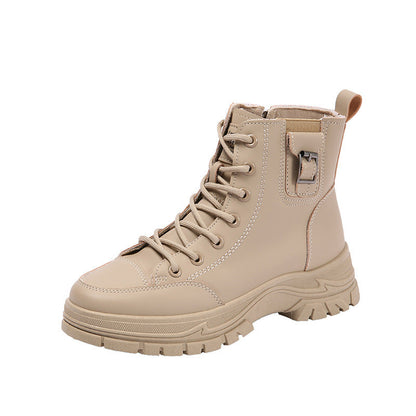 bottines montantes semelle épaisse style british