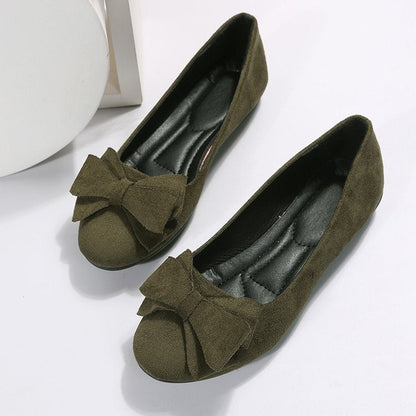 ballerines plates à nœud élégant