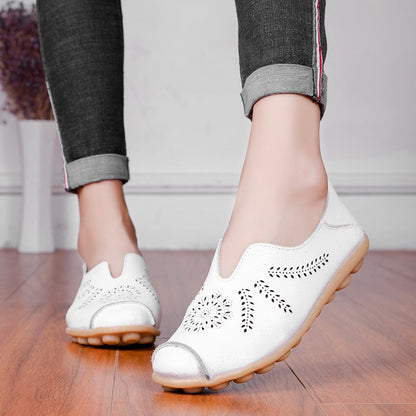 mocassins ajourés confort pour femme