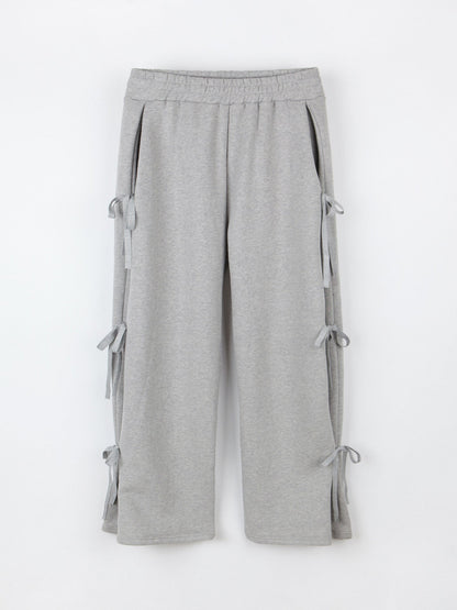Pantalon ample à nœuds latéraux style urbain