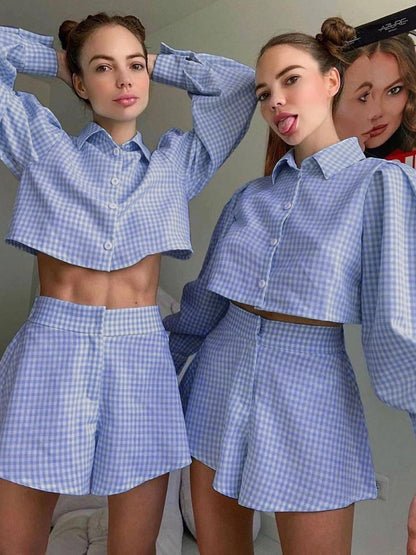 ensemble féminin casual à boutons devant