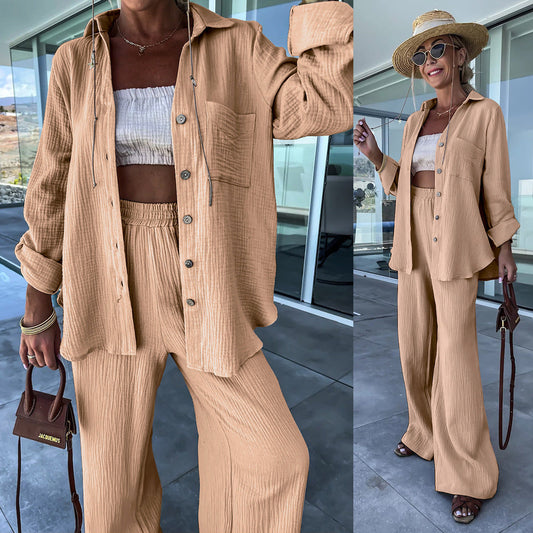 Ensemble Manches Longues et Pantalon Droit