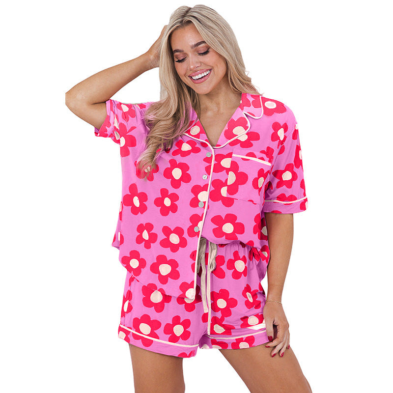Pyjama Deux Pièces Fleuri Confort & Style
