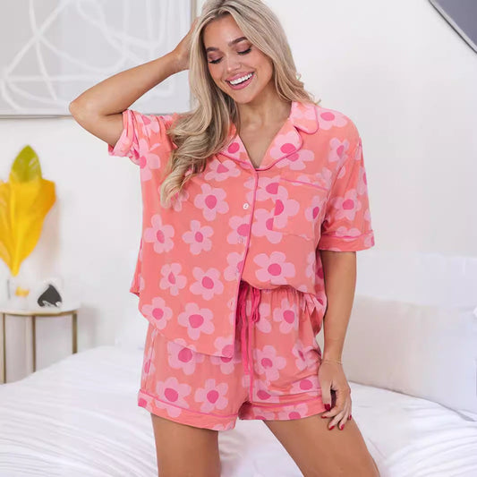 Pyjama Deux Pièces Fleuri Confort & Style