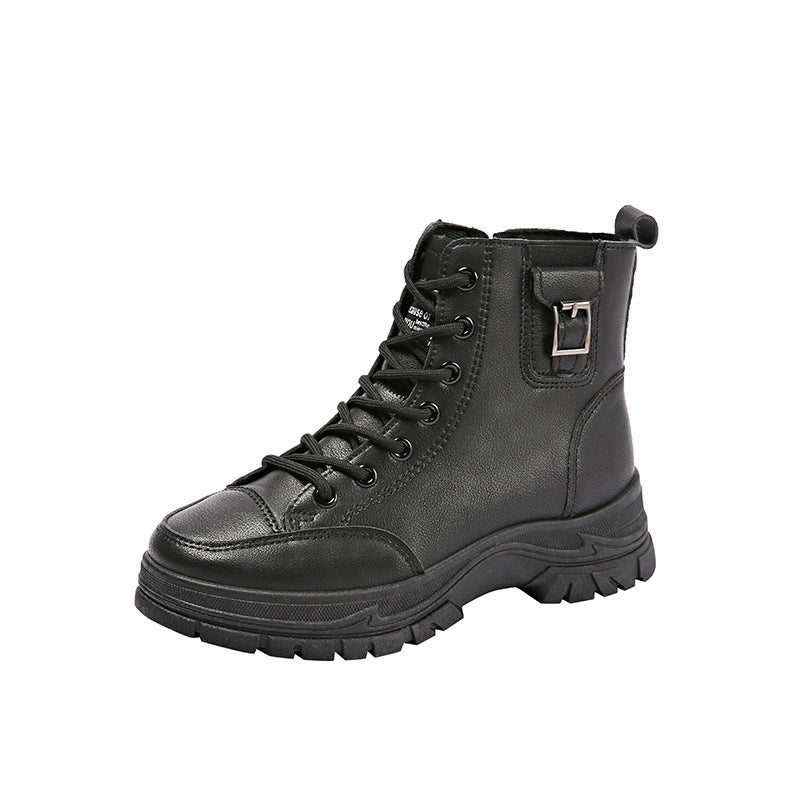 bottines montantes semelle épaisse style british