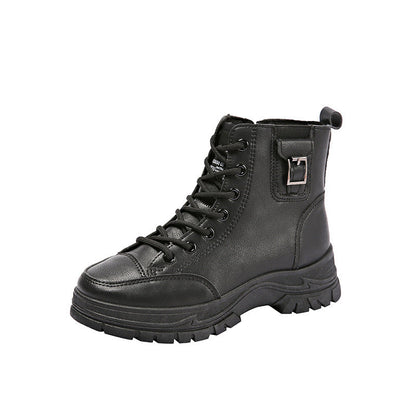 bottines montantes semelle épaisse style british