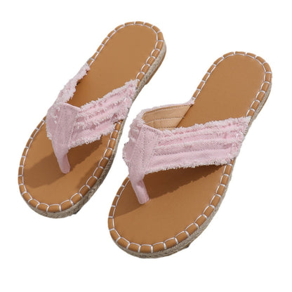 Sandales confortables à bride tissée