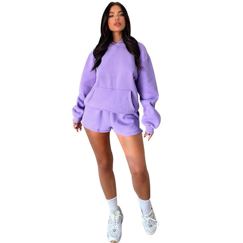 Ensemble Sweat à Capuche et Short – Casual Chic