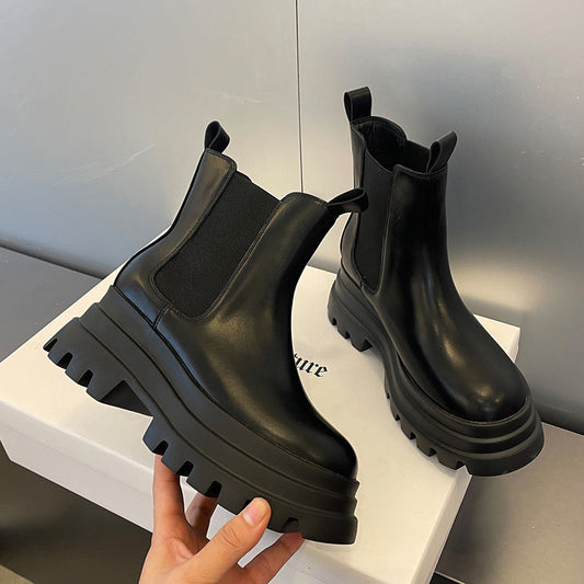 bottines chelsea à plateforme épaisse