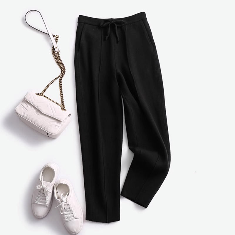 Pantalon Court Tricoté Femme