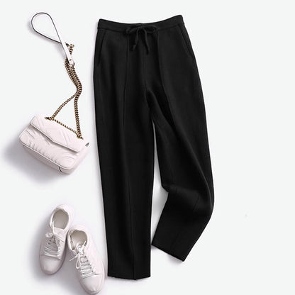 Pantalon Court Tricoté Femme