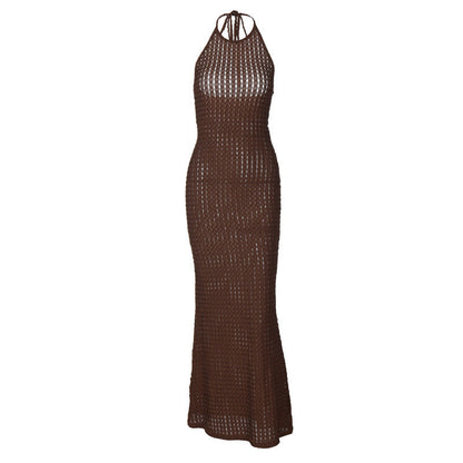 Robe longue moulante dos-nu