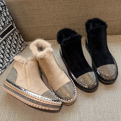 Bottines Confort Élégance Brillante