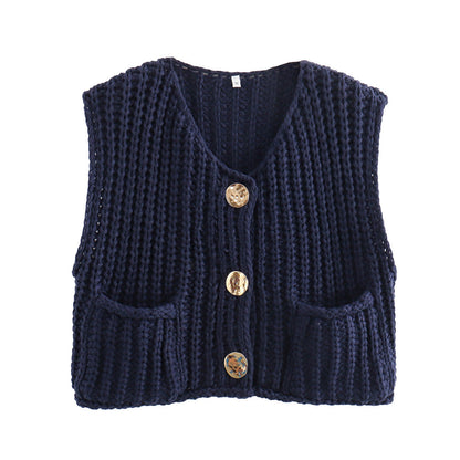 Cardigan Décontracté Tricoté et Oversize