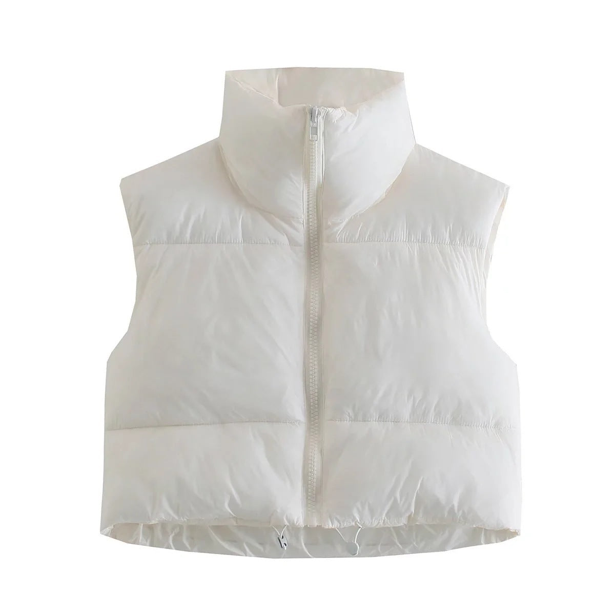 Gilet Hiver à Col Montant et Fermeture Éclair
