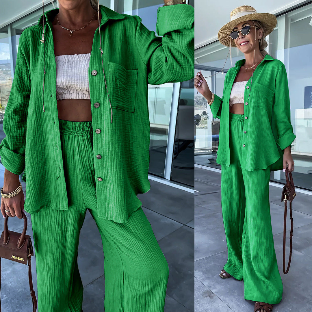 Ensemble Manches Longues et Pantalon Droit